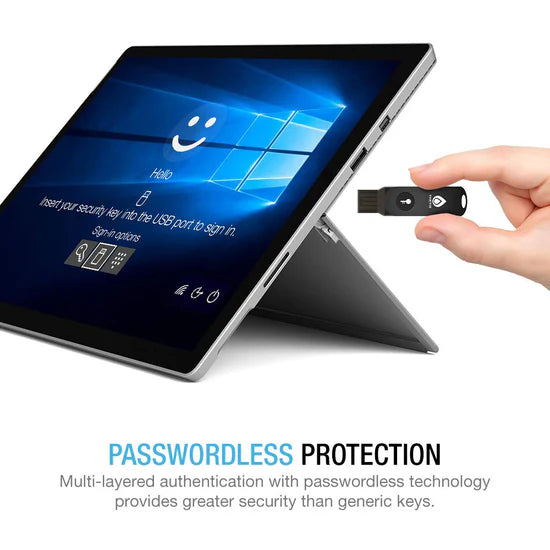 Llave de seguridad Thetis FIDO2: clave de acceso y USB-A